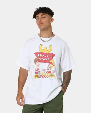 American Thrift American Thrift X Beavis & Butthead Burger World T-Shirt White Simple yet stylish