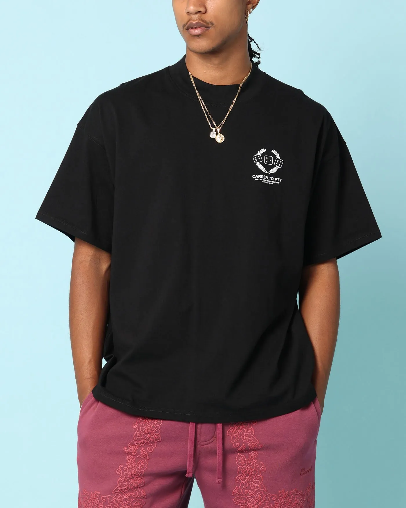 Christmas comfortable top Carr?? Players Oversized T-Shirt Black