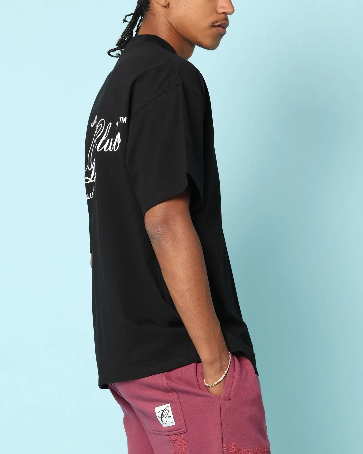 Carr?? Players Oversized T-Shirt Black Smooth Look