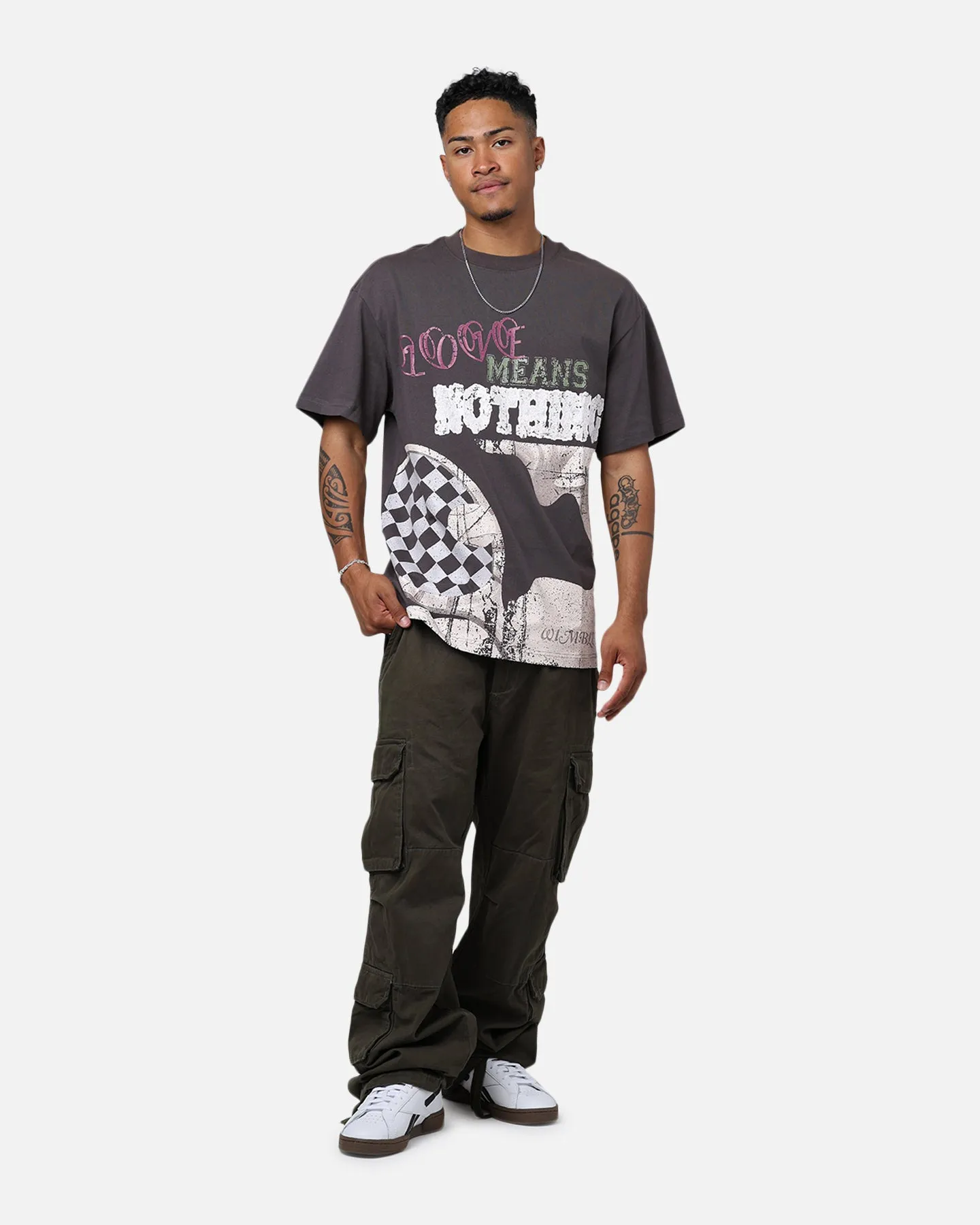 Lifted Anchors Wimbledon T-Shirt Black Breathable Style