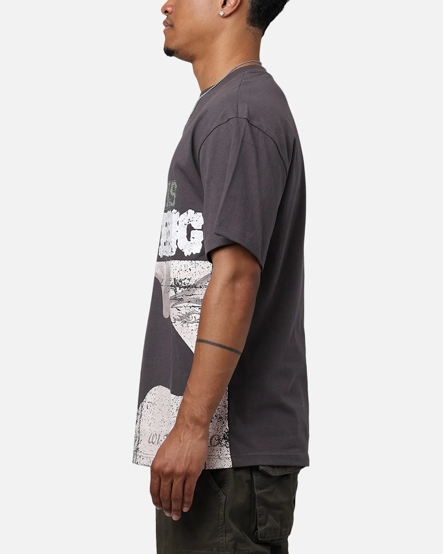 Lifted Anchors Wimbledon T-Shirt Black Ultra Soft Blended Textile