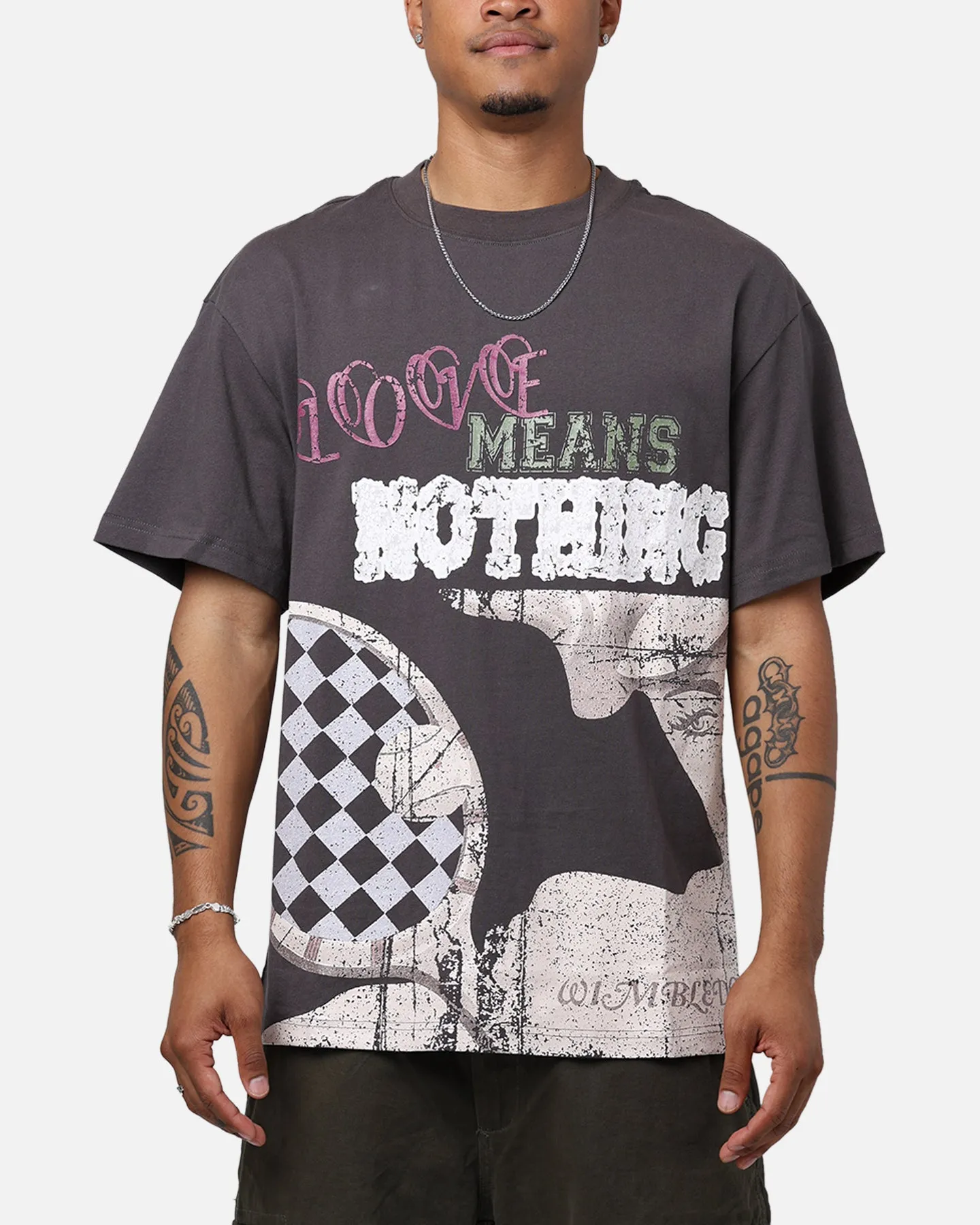 Lifted Anchors Wimbledon T-Shirt Black Value for Money