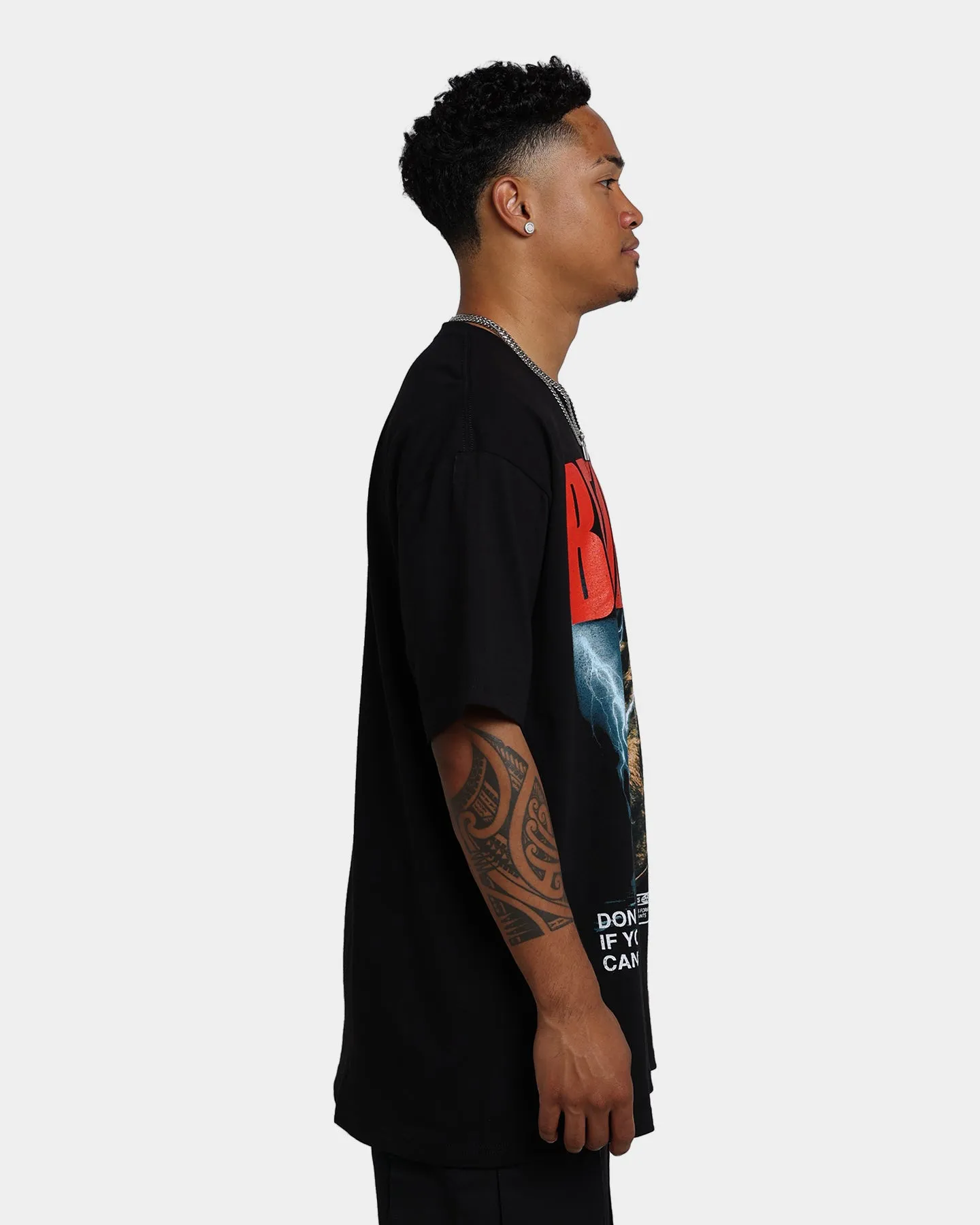 Rats Get Fat Beware T-Shirt Black Timeless Look Wear
