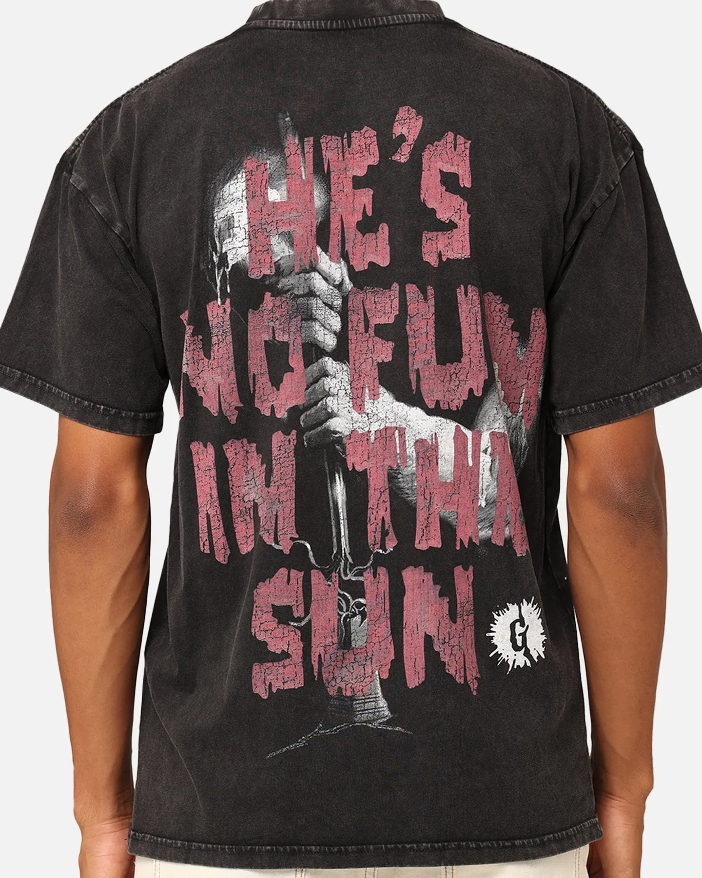 Quality Comfort American Thrift X Goosebumps Abominable Snowman Vintage T-Shirt Black Wash
