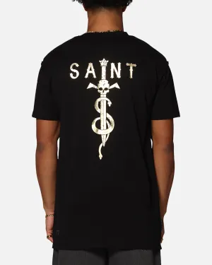 Affordable Fashion Light Breeze Saint Morta Daggers Lafayette T-Shirt Black/Gold