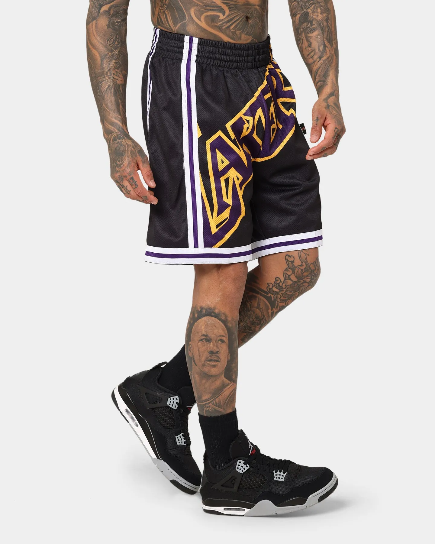 dress shirt Mitchell & Ness Los Angeles Lakers Blown Out Fashion Shorts Black