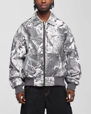 Loiter Chopper Work Jacket Real Tree Camo Patched