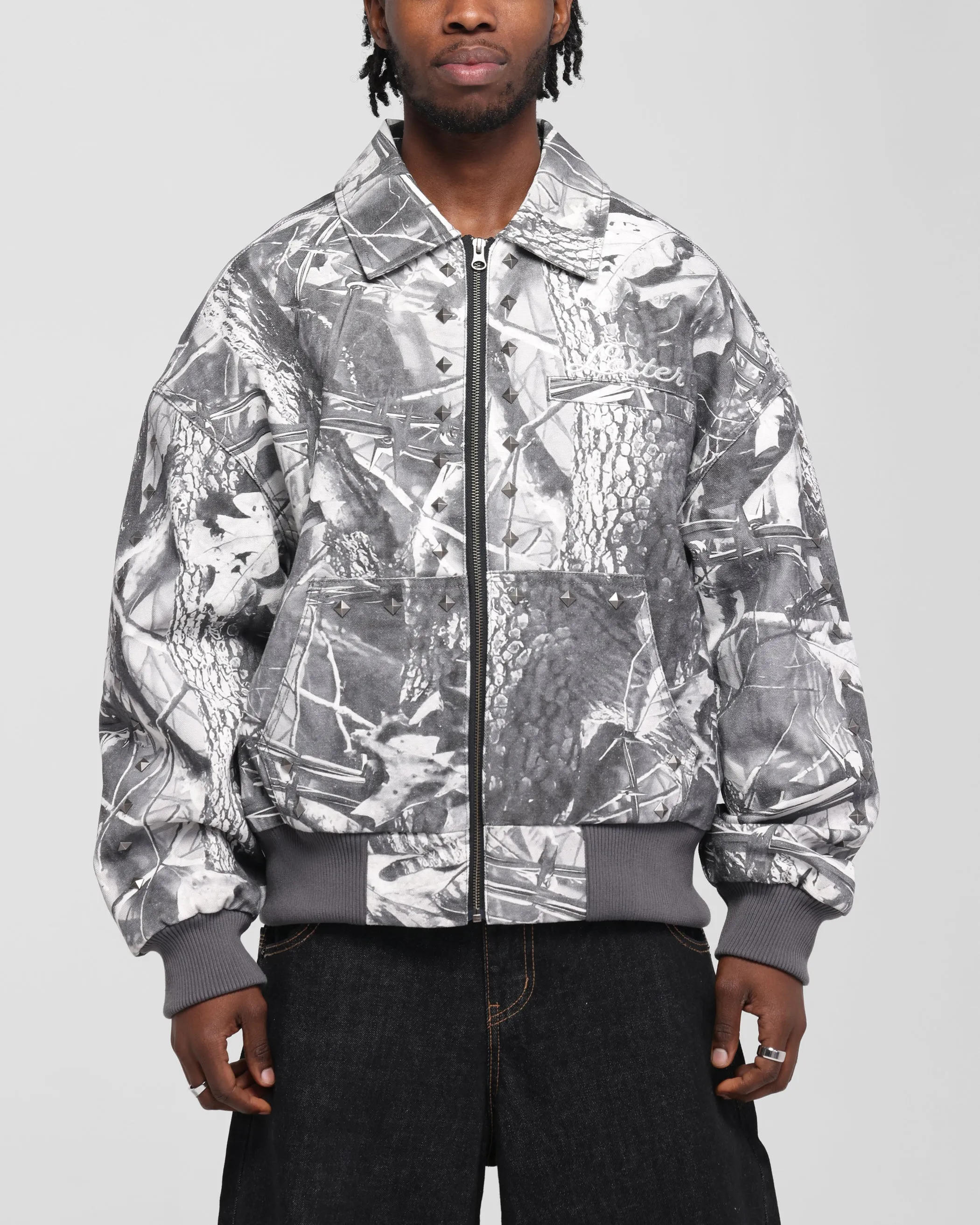 Loiter Chopper Work Jacket Real Tree Camo Patched