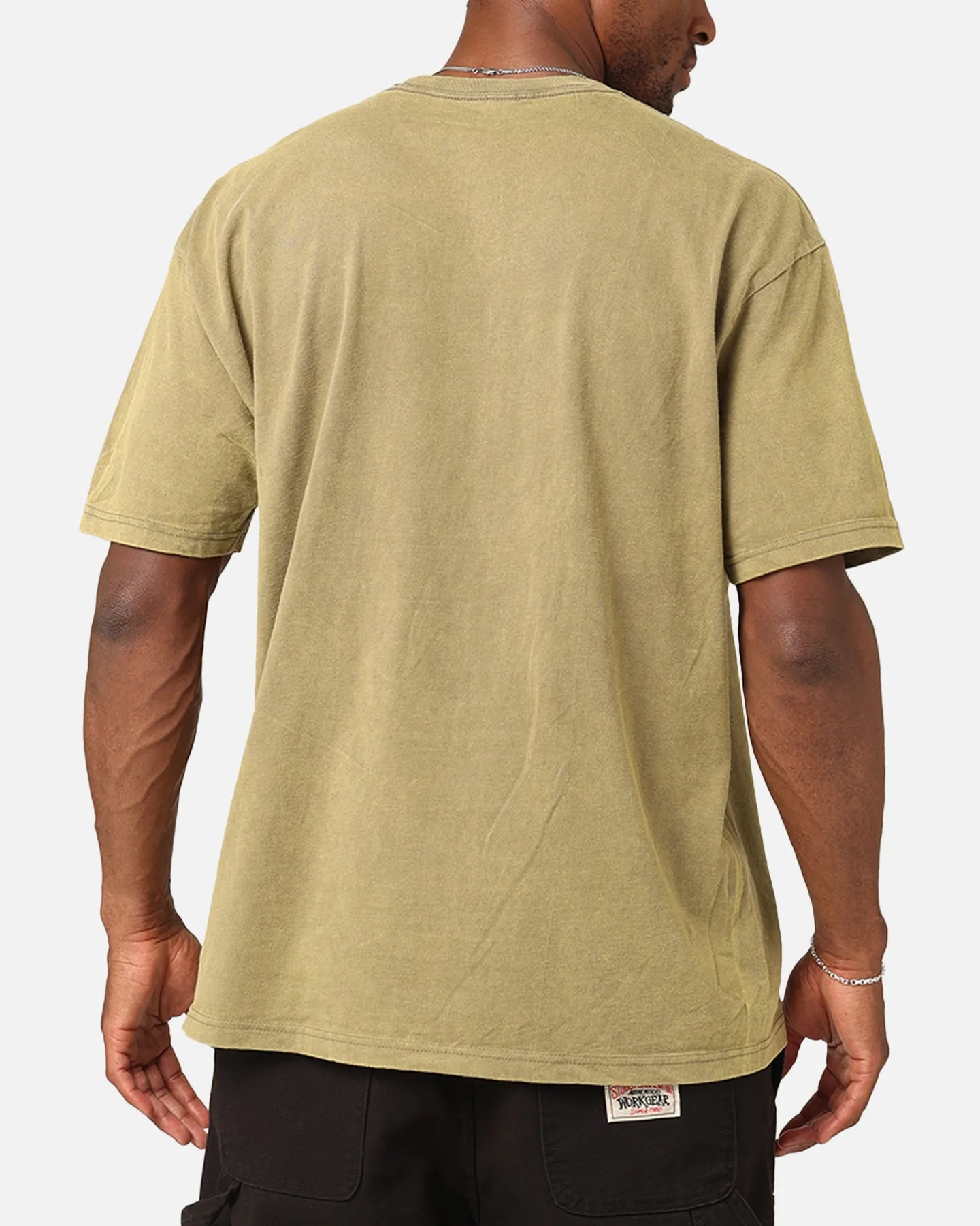 ethical BiodegradableMaterial Elevn Clothing Co Athletic Department T-Shirt Khaki