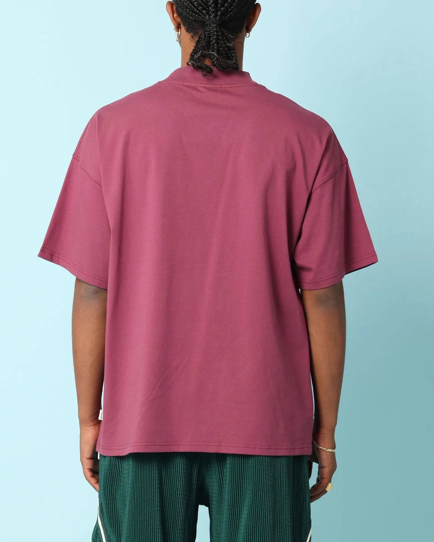Breathable Fit Weekend Comfort Carr?? Patchwork Oversized T-Shirt Port