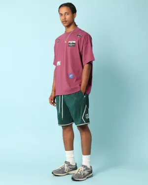 Carr?? Patchwork Oversized T-Shirt Port Classic Layer Wear Matte Look