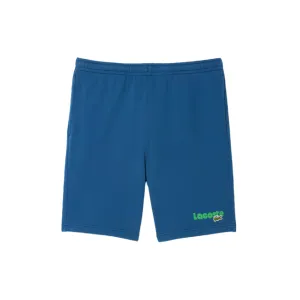 Lacoste Washed Effect Printed Shorts (Blue) - GH7526 Cool Nylon Design Glow