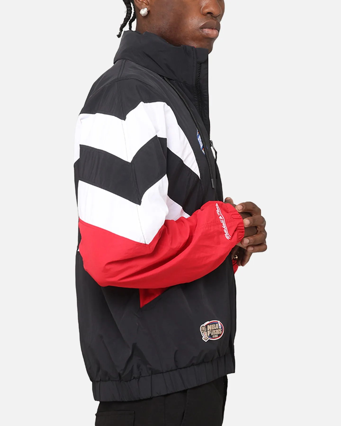 Mitchell & Ness Chicago Bulls Spray Jacket Black/Red Develop