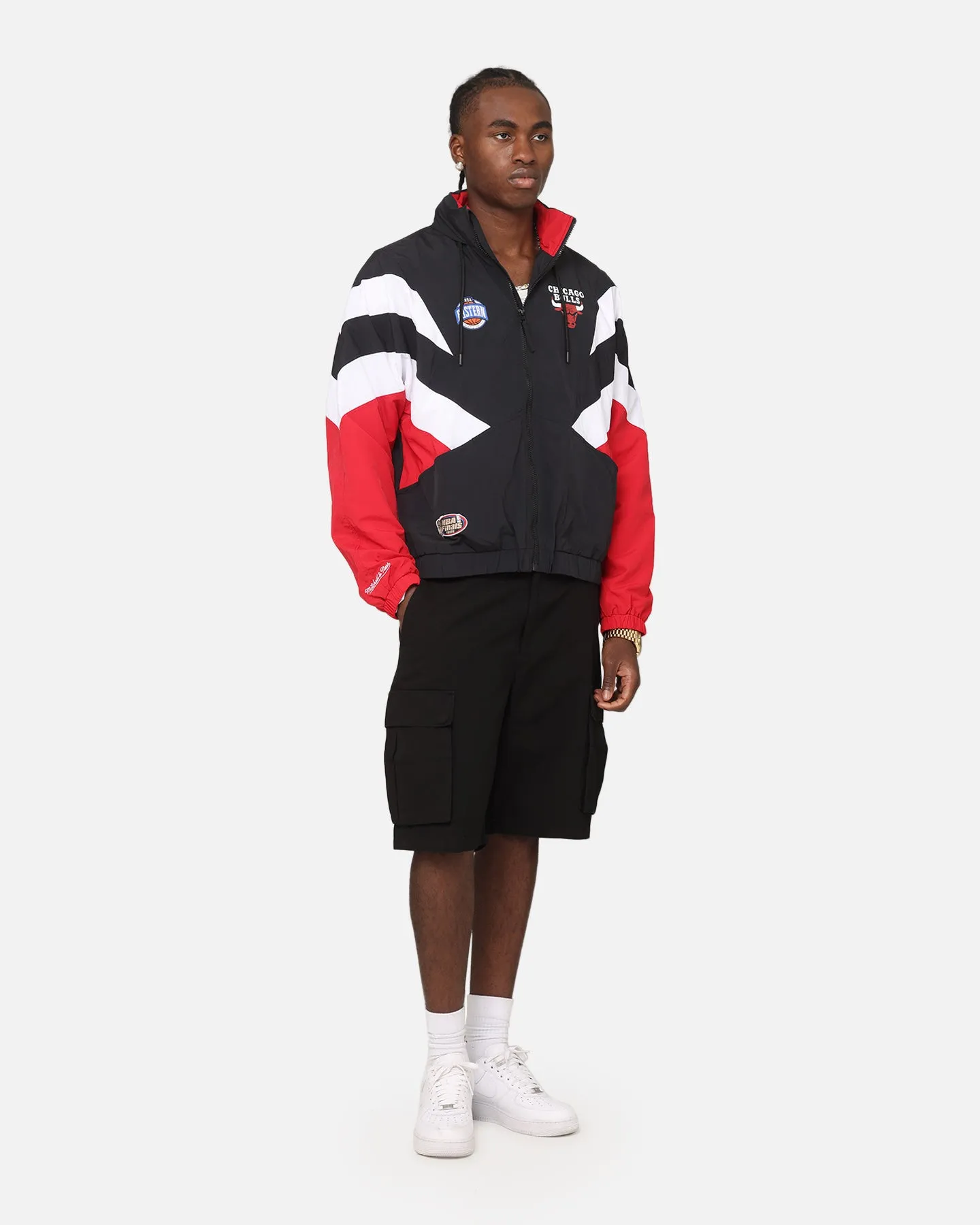 second - hand Mitchell & Ness Chicago Bulls Spray Jacket Black/Red