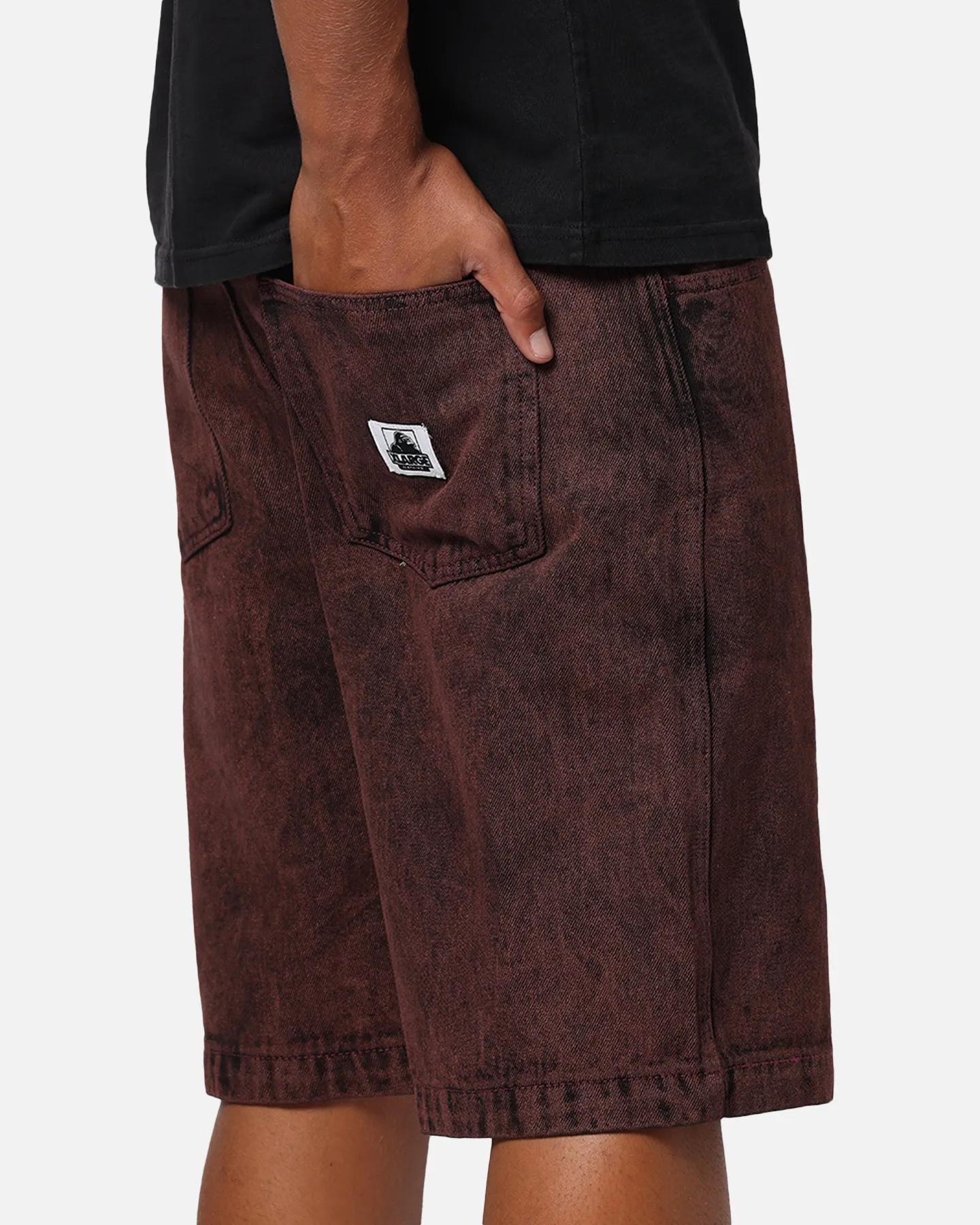 BreathableFabric X-Large Bull Denim 91 Shorts Burgundy