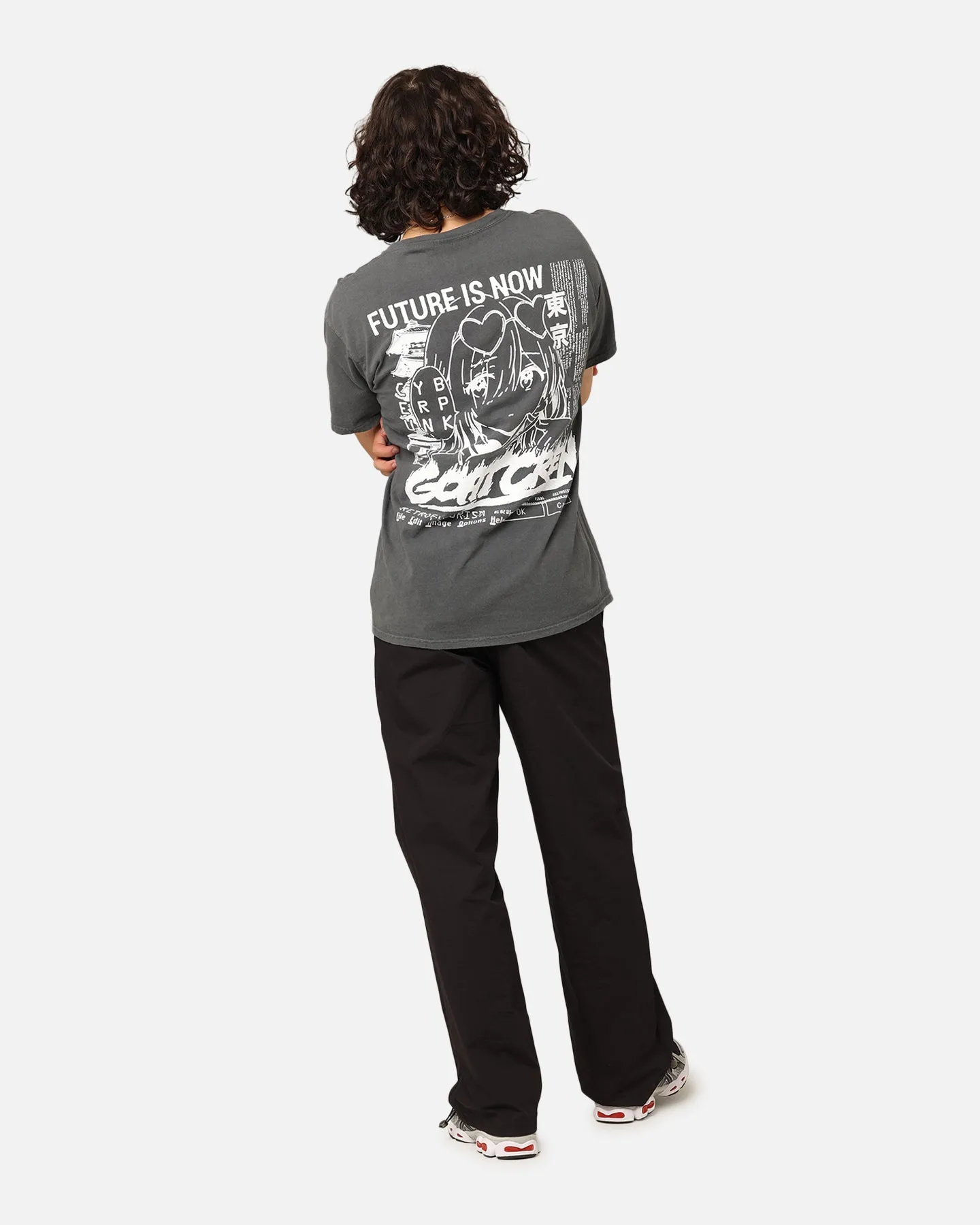 Modern Layering Hydrophobic coating Goat Crew UWU Girl T-Shirt Off Black