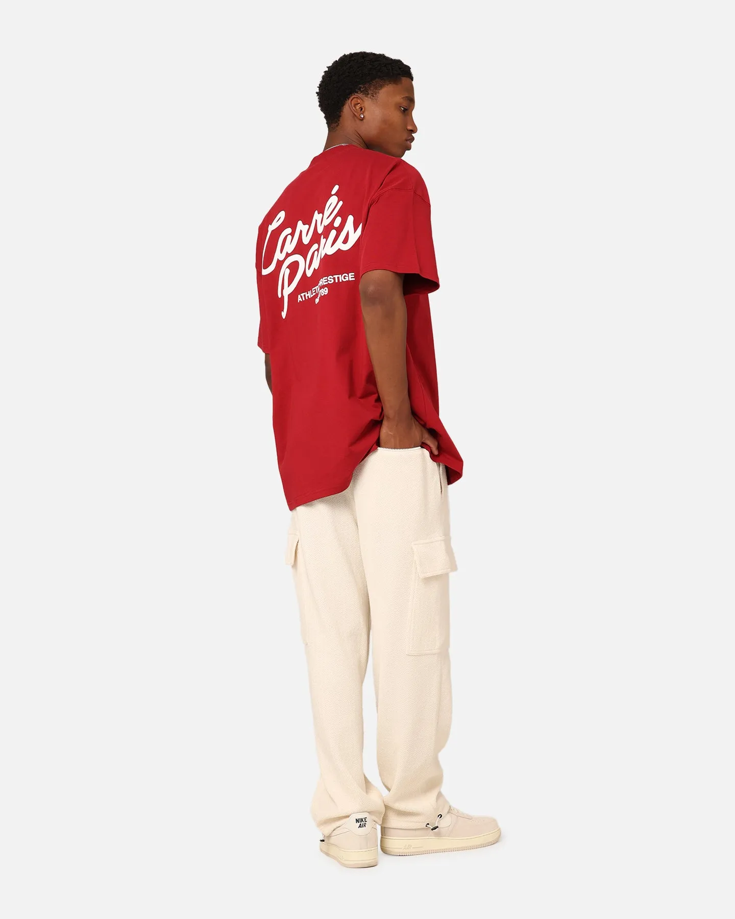 Carre Athletic Heritage Oversized T-Shirt Crimson City Fashion Look warm weather