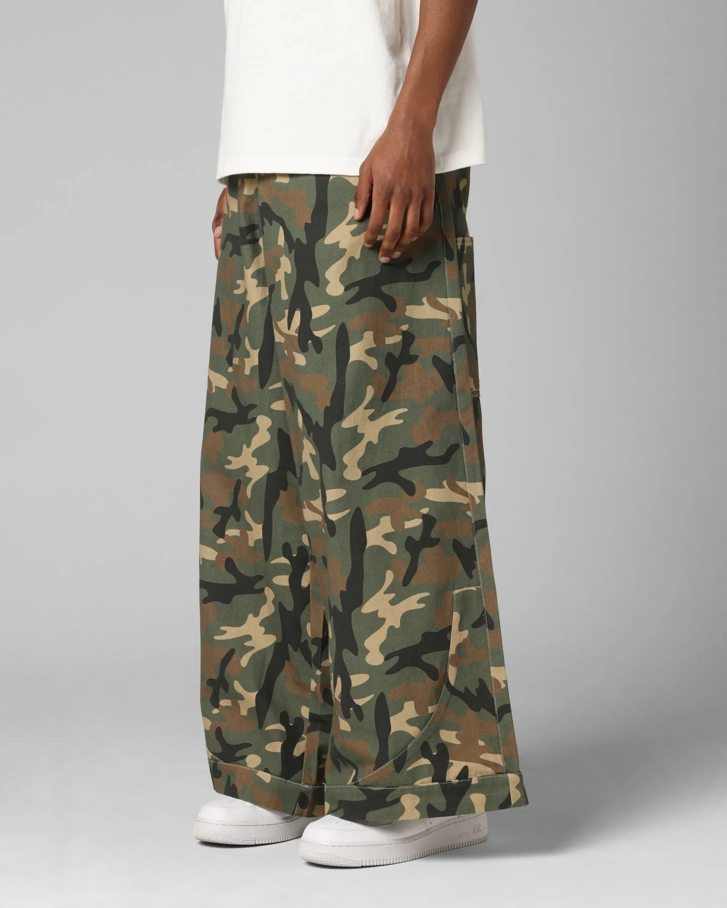 Loiter F-22 Raver Jeans Woodland Camo Relaxed Design Flexible Material