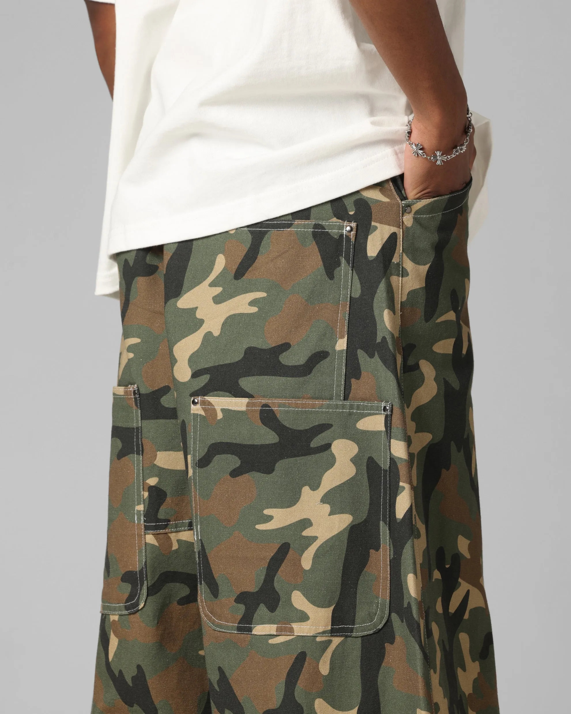 TemperatureRegulation Casual Office Loiter F-22 Raver Jeans Woodland Camo