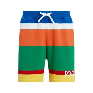 Cool Frame All-Day Fit Polo Ralph Lauren 6-inch Logo Striped Fleece Shorts (Multi)