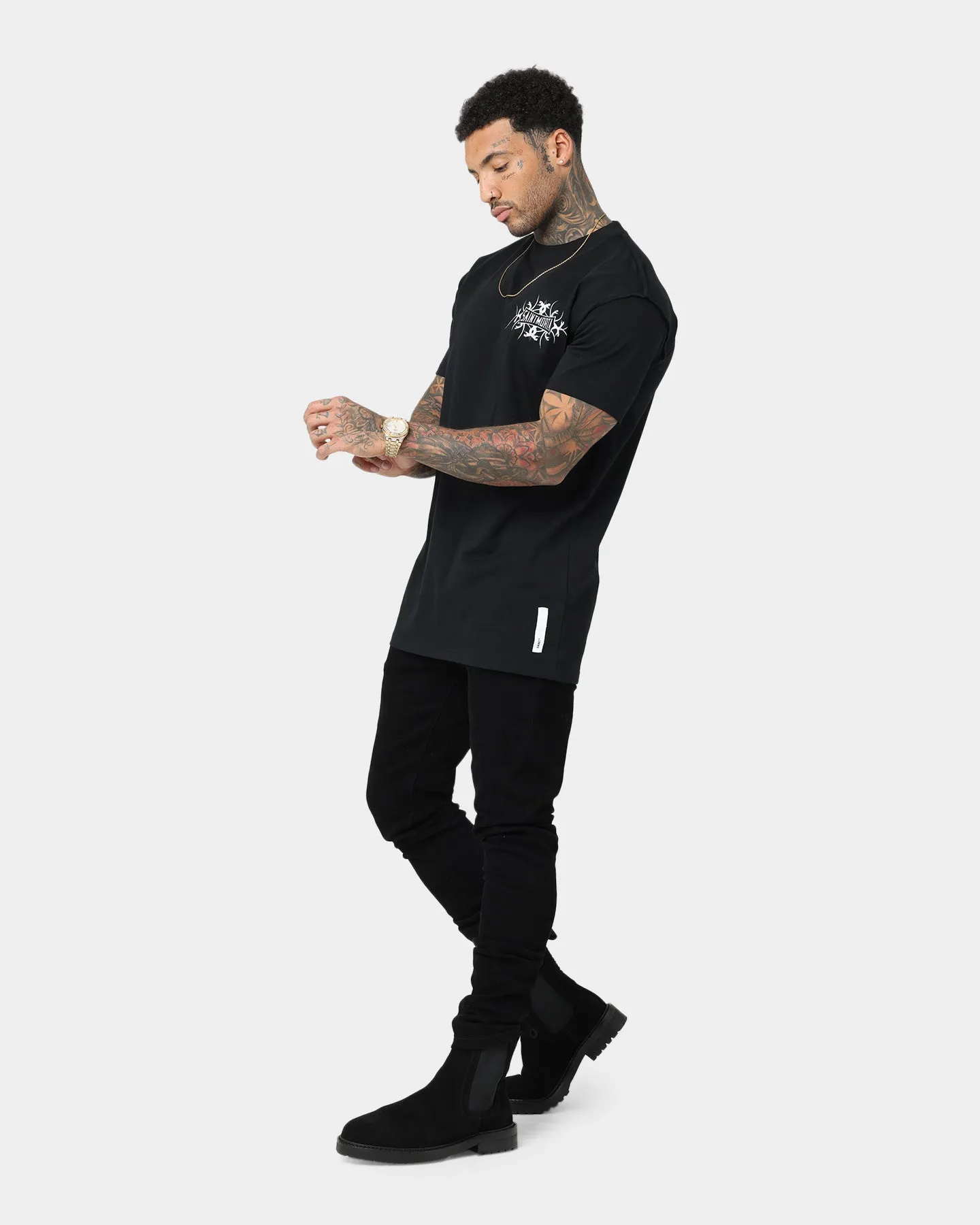 SlimFitDesign Saint Morta Venom Lafayette T-Shirt Black/White