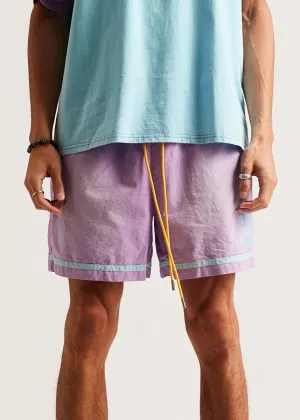 DSM Canvas Stripe Shorts-Purple Vegan Mood Fashion Layer