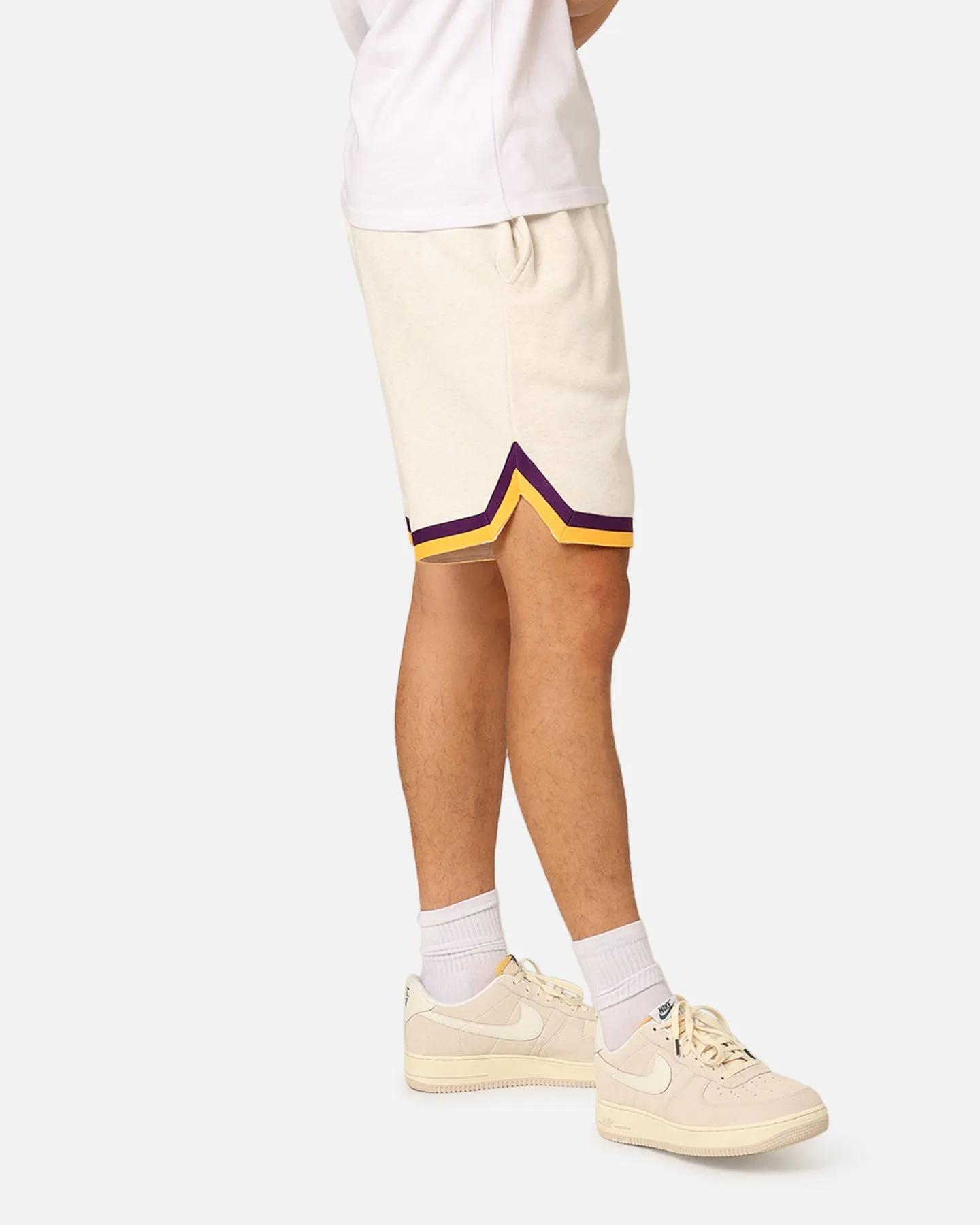 Mitchell & Ness Los Angeles Lakers Shooting Shorts White Marle Cozy Fit quick-drying