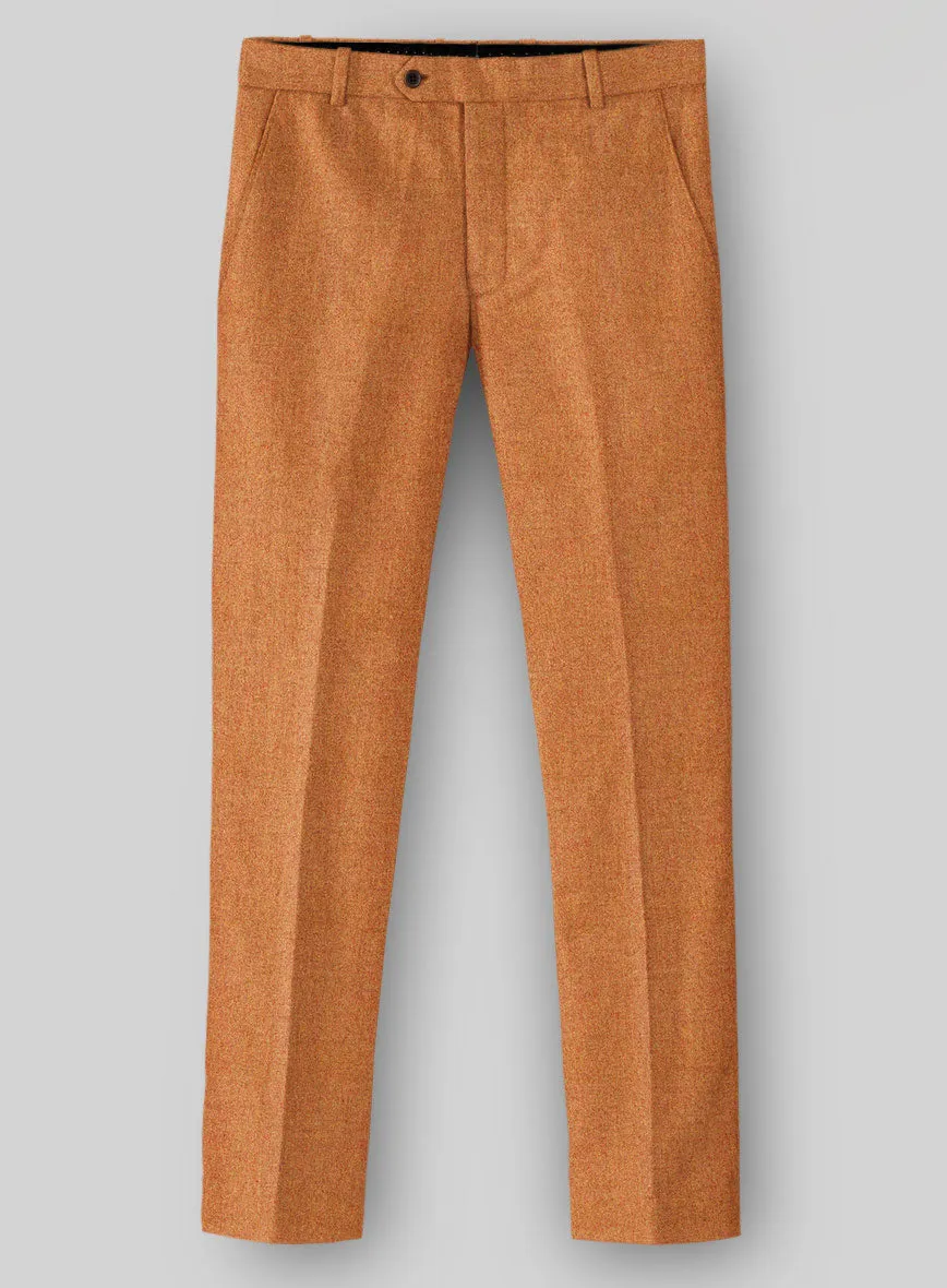 Durable stitching details Naples Cocktail Orange Tweed Pants