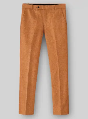 Durable stitching details Naples Cocktail Orange Tweed Pants