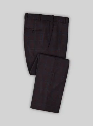 Timeless Business Fit Italian Ernesto Check Tweed Pants