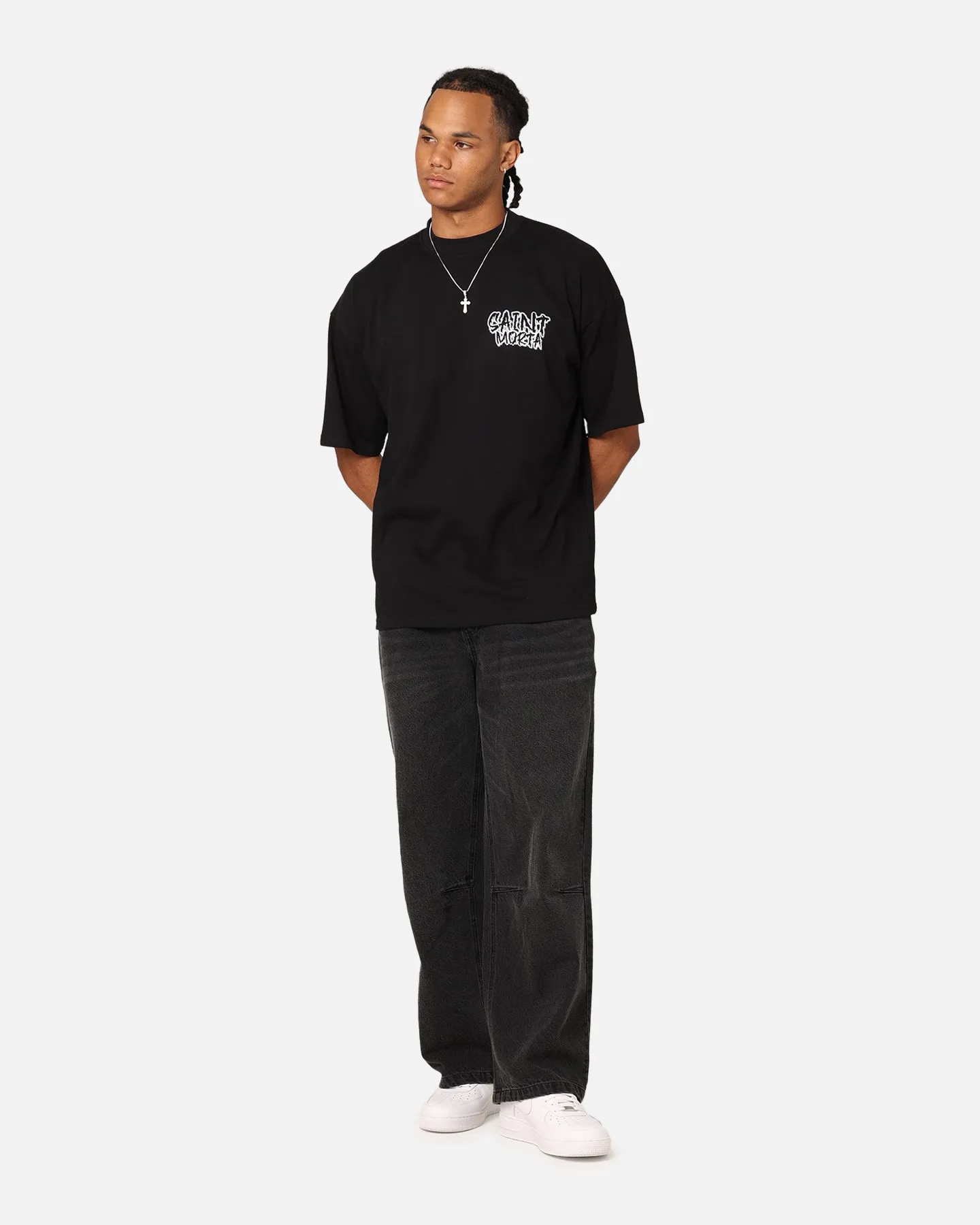 Saint Morta Temptation T-Shirt Black Holiday Outfit Style Fashion-Forward