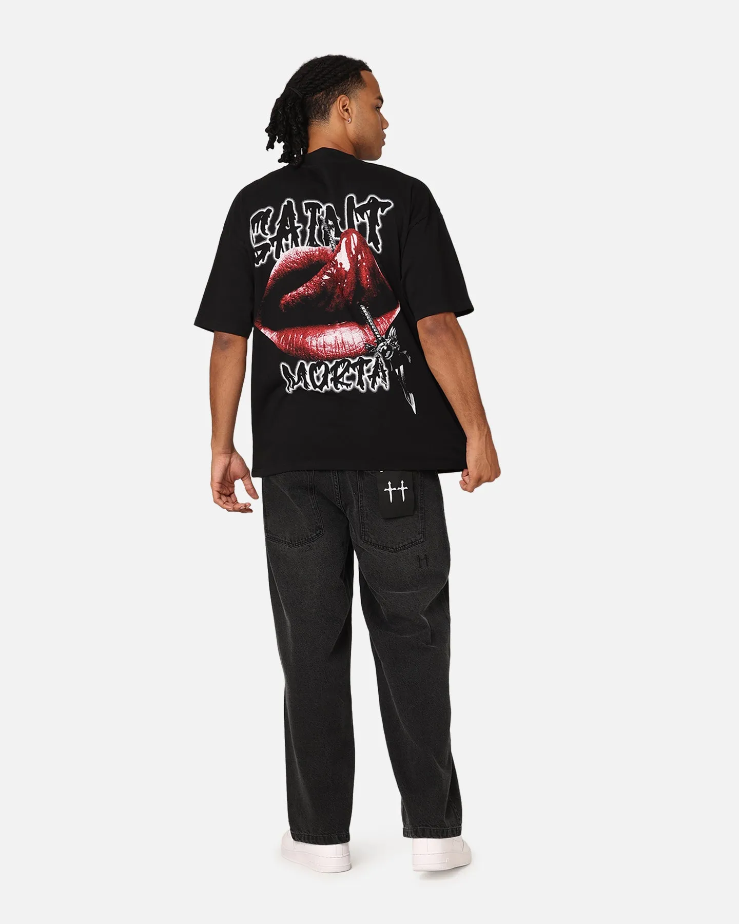 Saint Morta Temptation T-Shirt Black Boat Neck