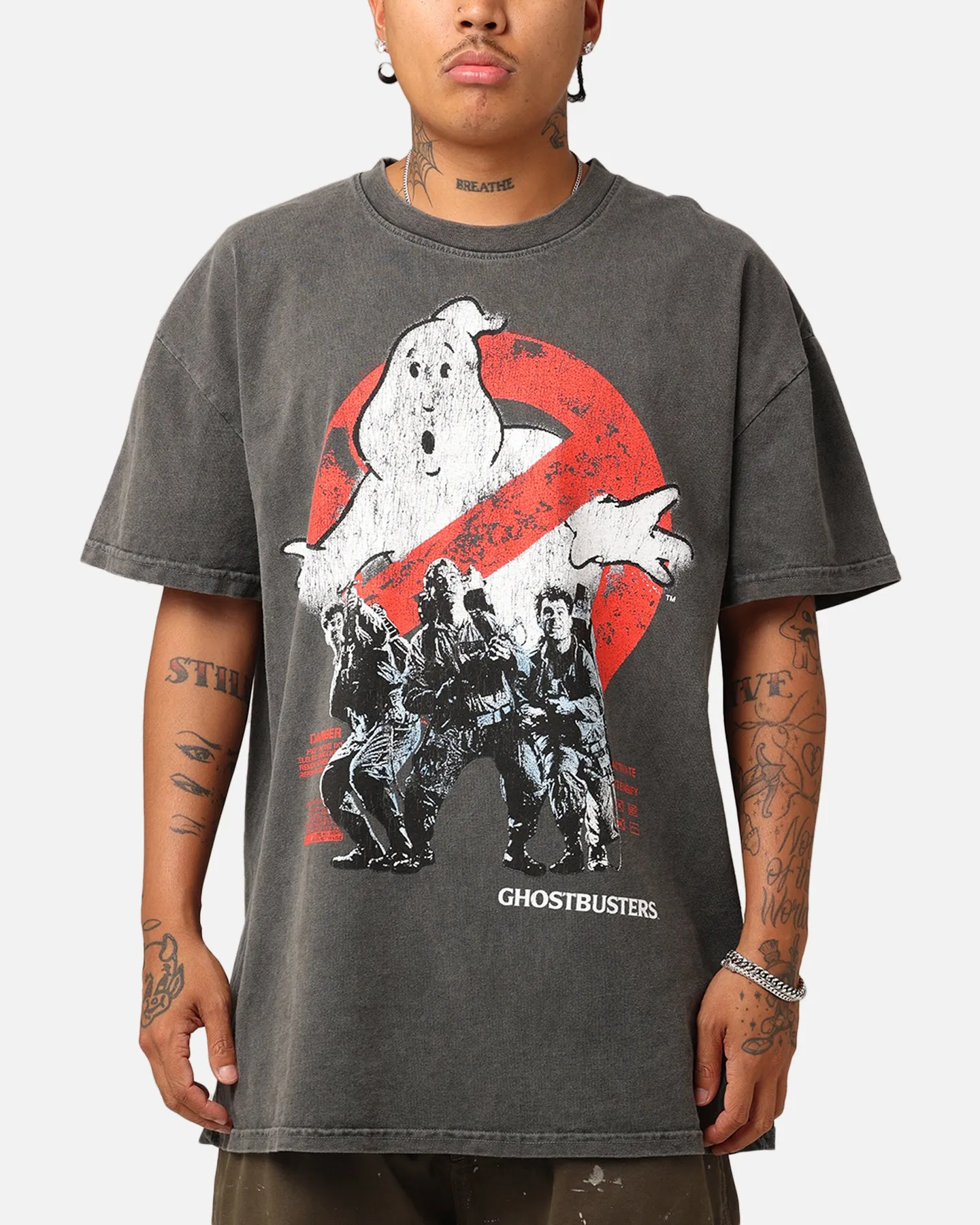 Street Comfort Chic Comfort Goat Crew X Ghostbusters Heavyweight T-Shirt Black Wash
