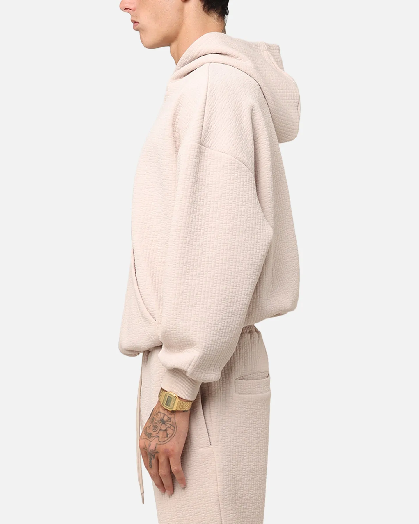 Summer Vacation XXIII Pebble Textured Hoodie Stone