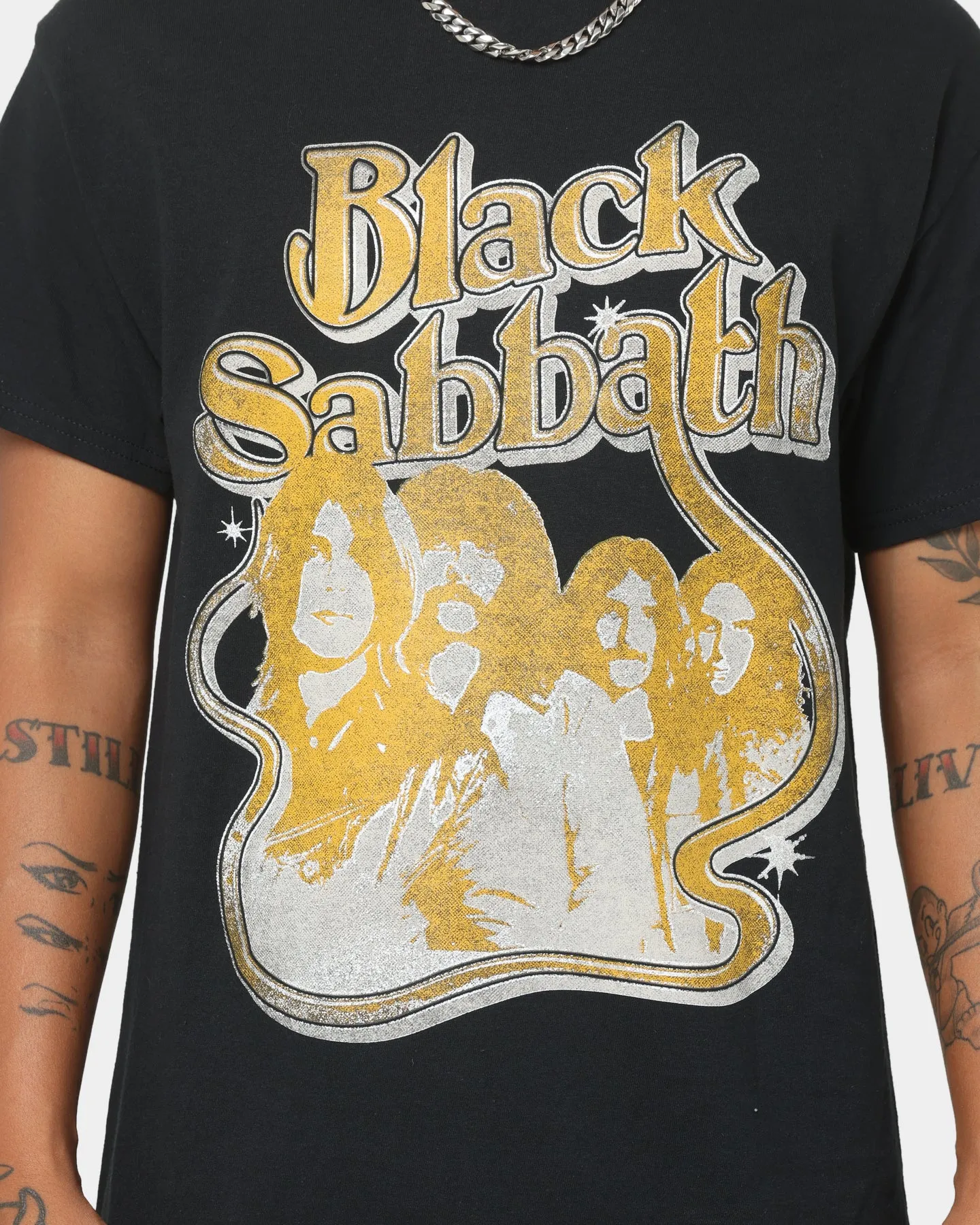 Black Sabbath Portrait Loop Vintage T-Shirt Black Travel Style Trend Relaxed Wearable