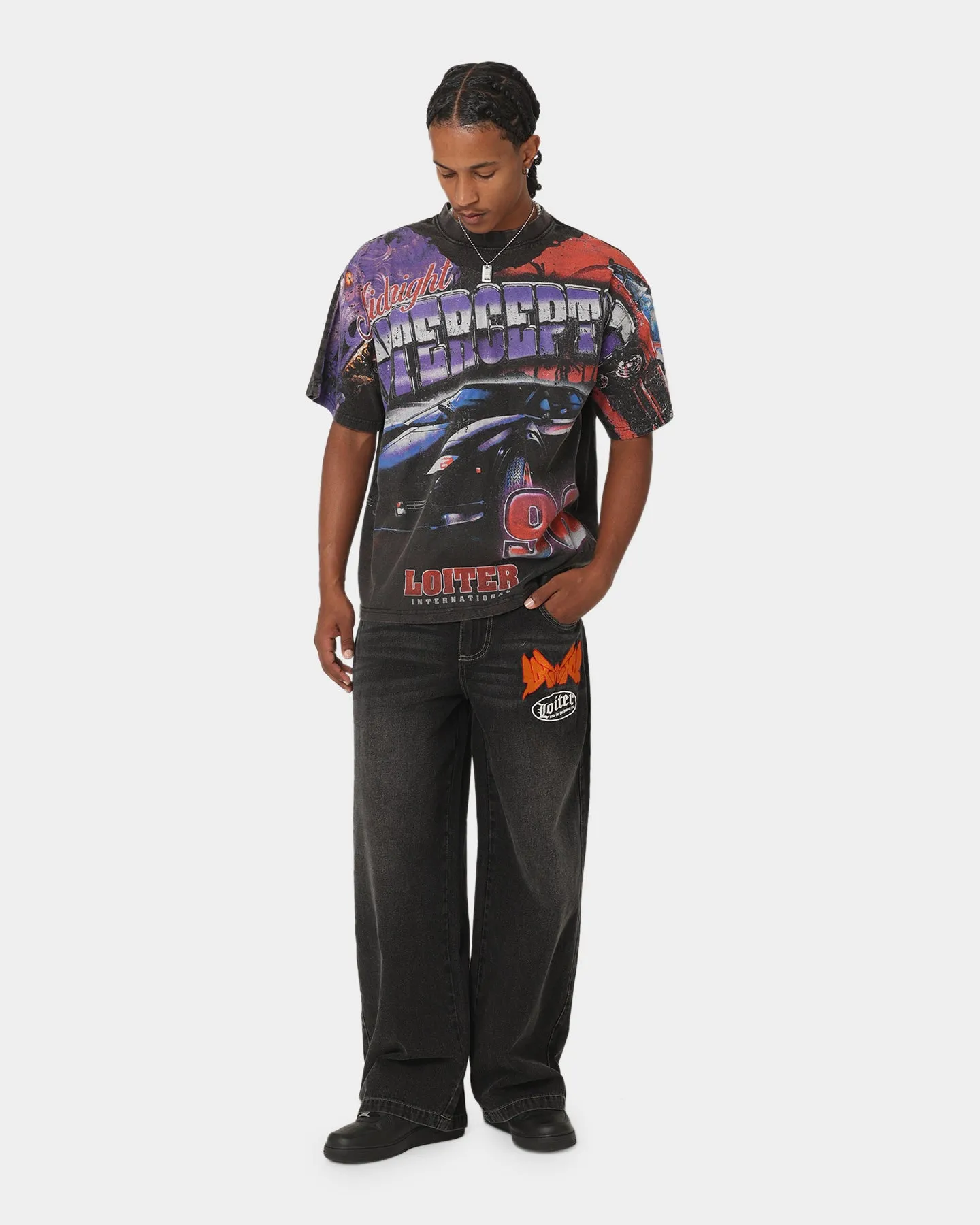 theater visit Loiter Interceptor Vintage T-Shirt Vintage Black