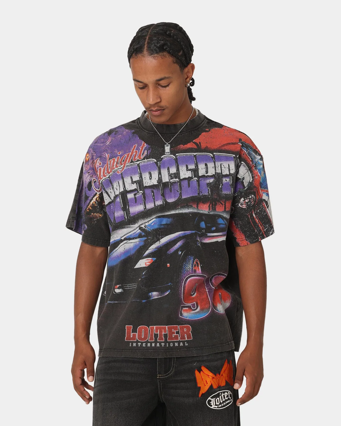 Loiter Interceptor Vintage T-Shirt Vintage Black Outdoor Style Trend
