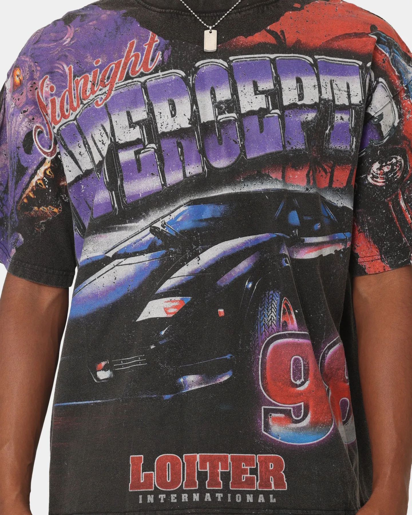 Low Impact Processing OdorResistantTechnology Loiter Interceptor Vintage T-Shirt Vintage Black