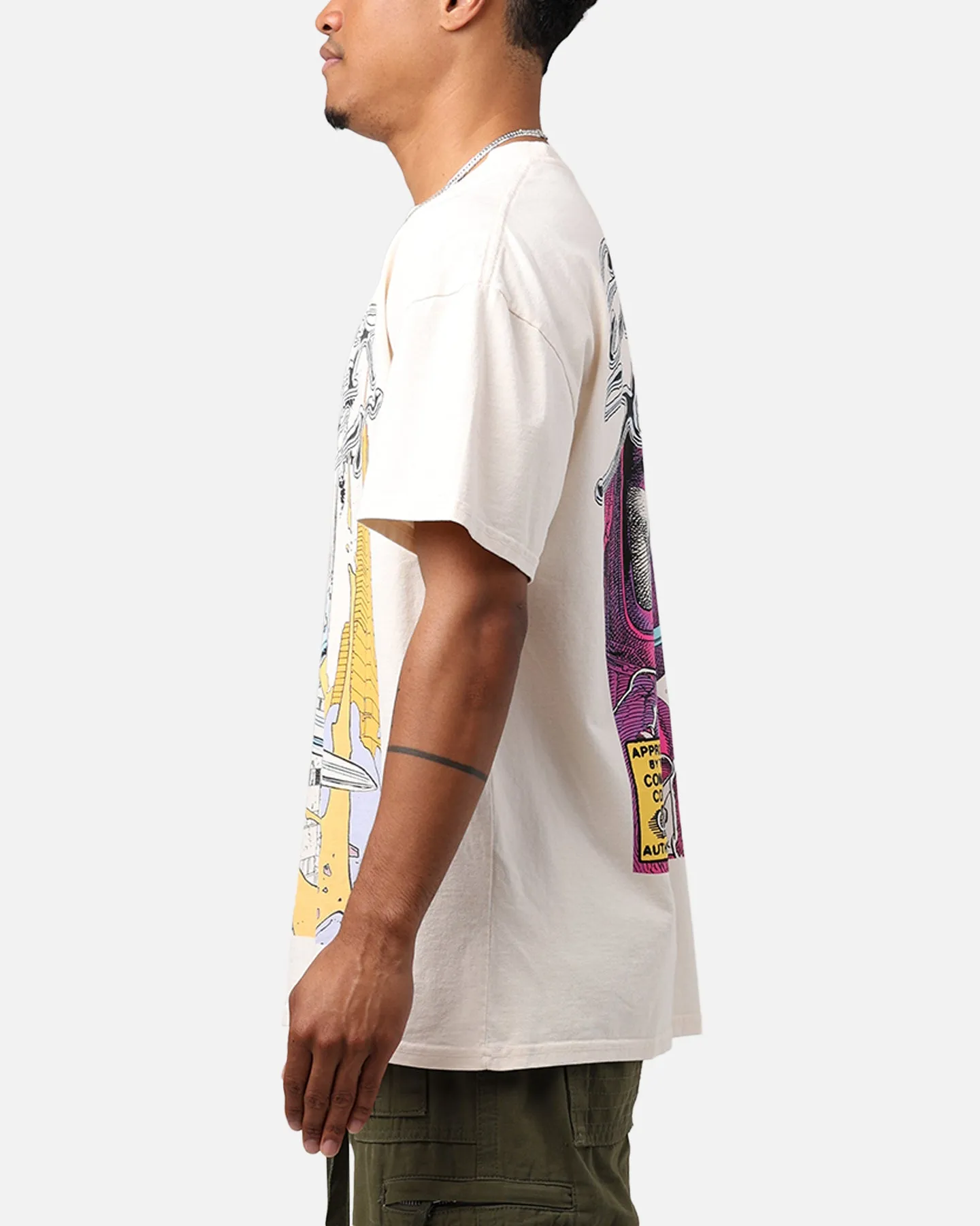 Sustainable Textile Marvel Silver Surfer Heavyweight T-Shirt Off White
