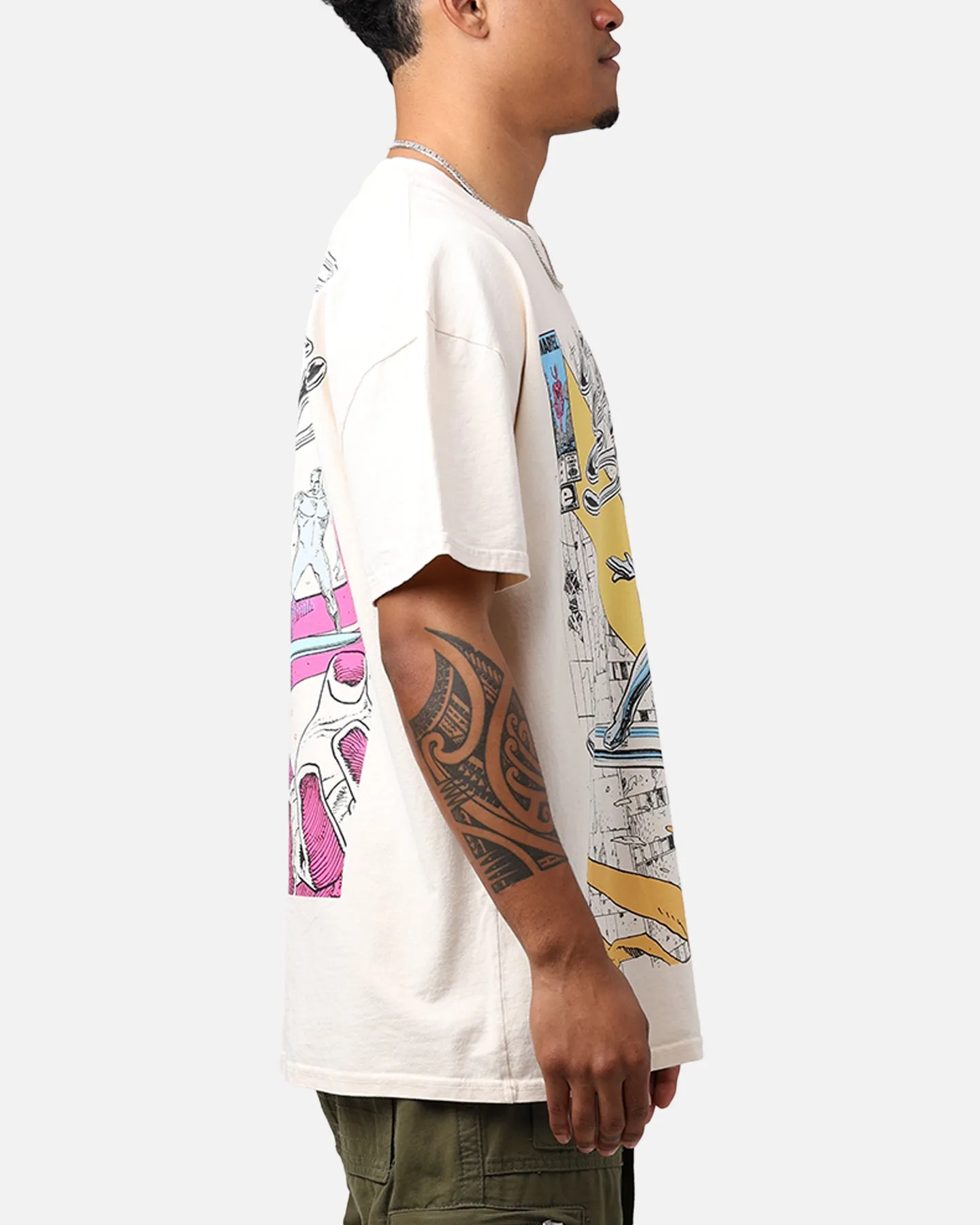 Marvel Silver Surfer Heavyweight T-Shirt Off White Functional Look
