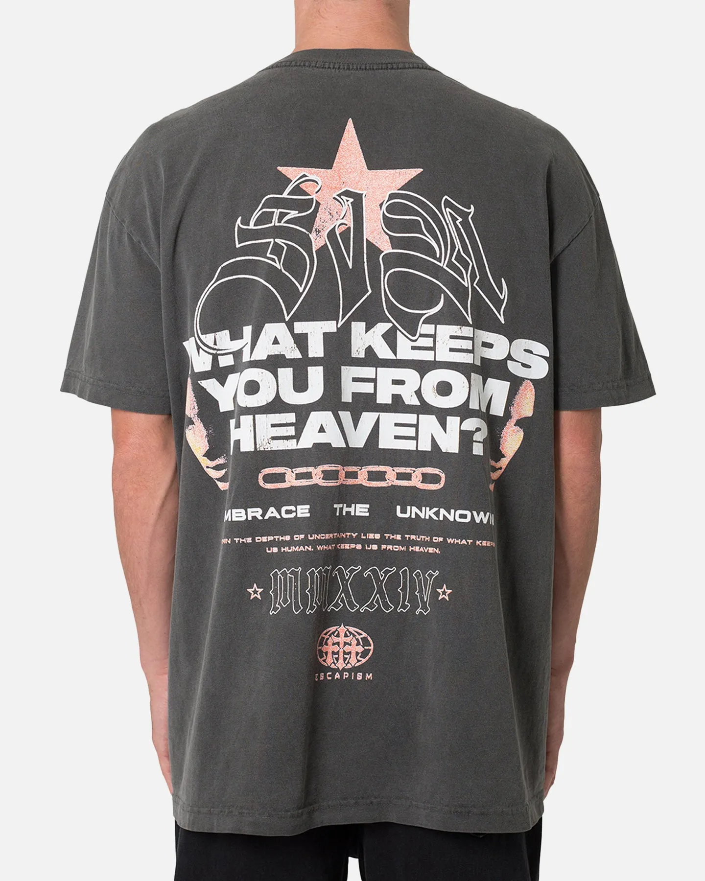 Travel Style Trend MNML Sin T-Shirt Washed Black