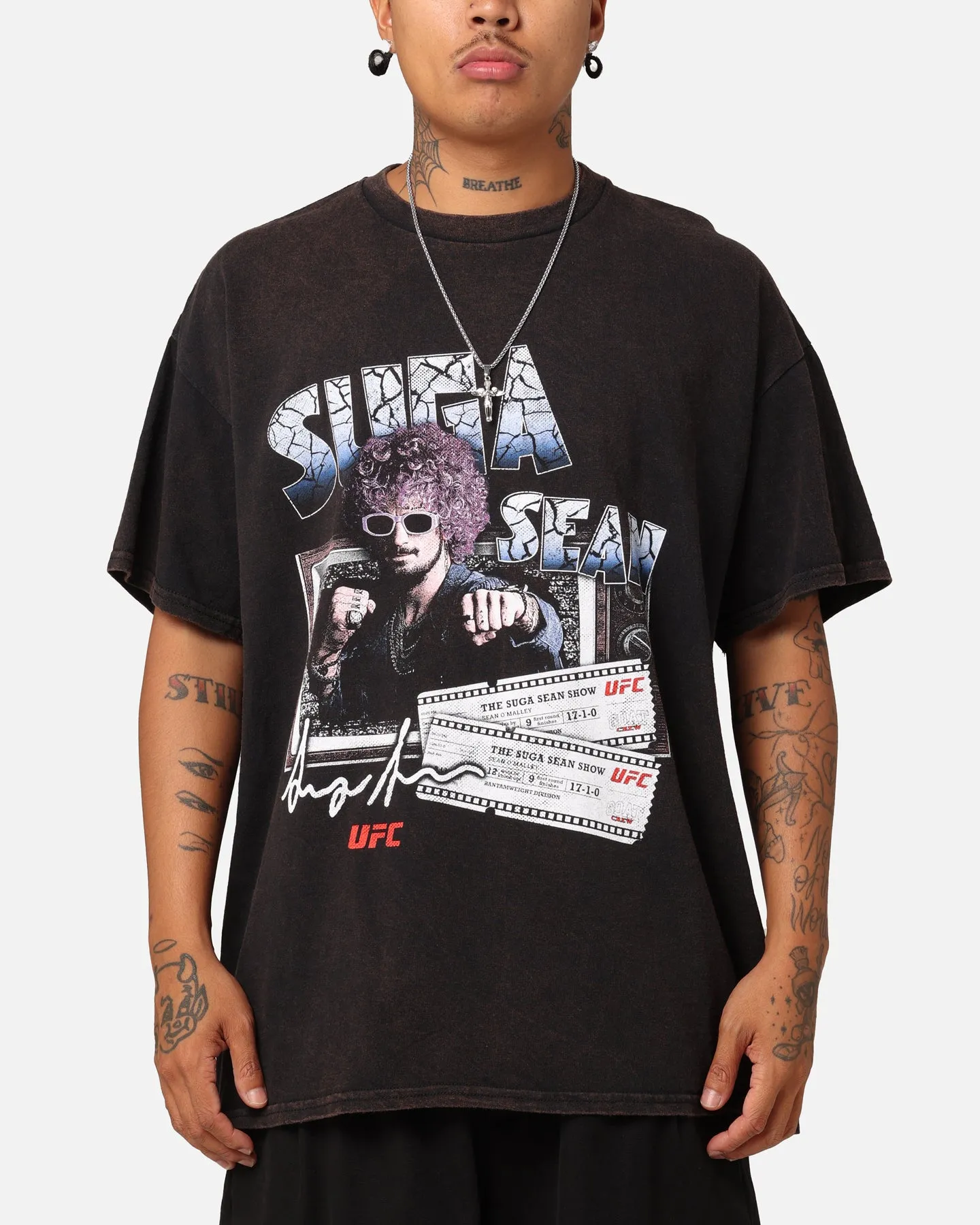 UFC By Goat Crew Suga Show Vintage T-Shirt Black Wash Unisex Core