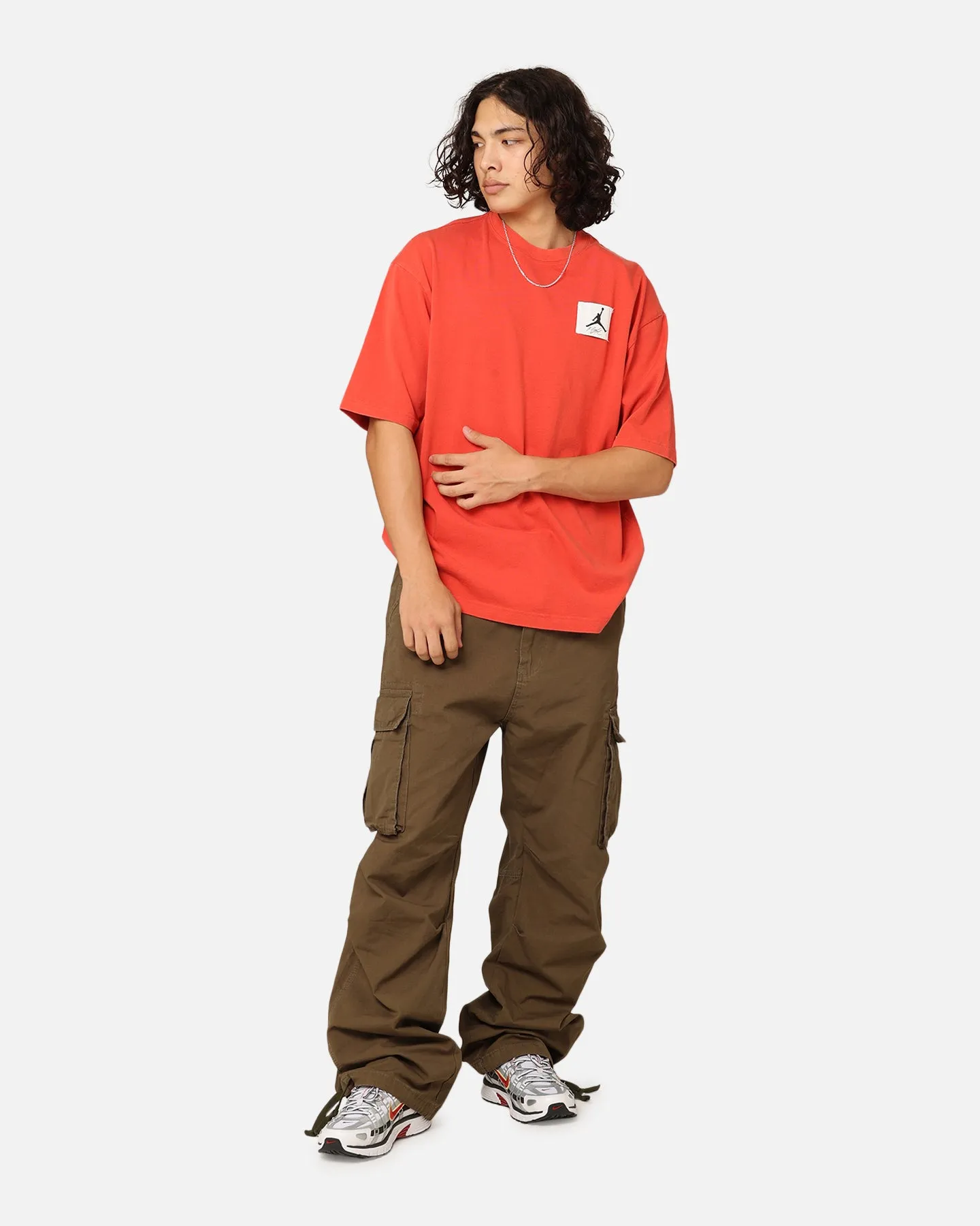 Simple Look Wear Resistant Fabric Jordan Flight Essentials Oversized T-Shirt Lobster