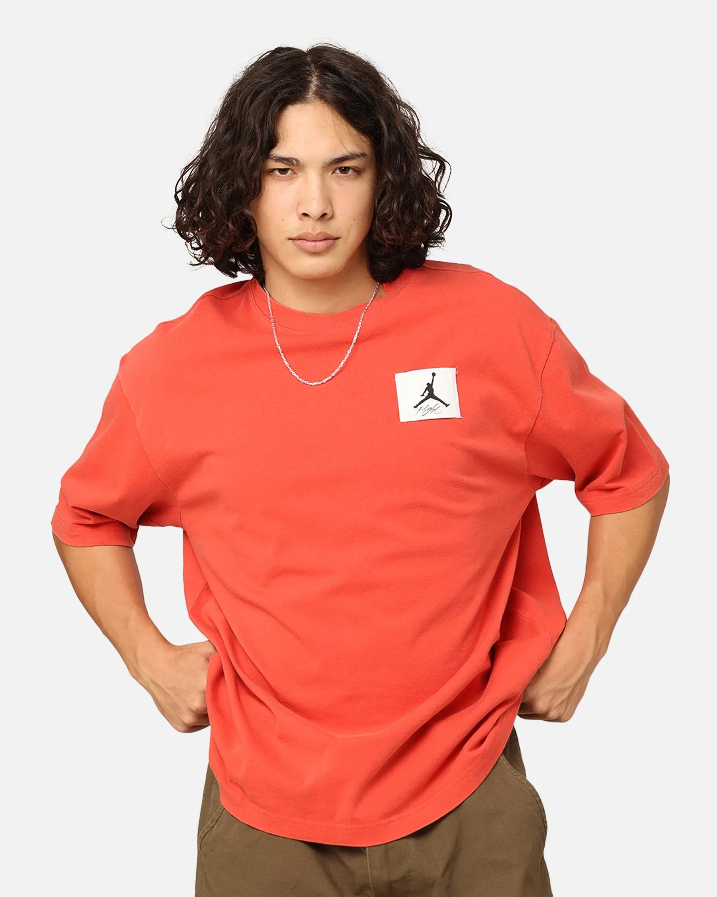 Jordan Flight Essentials Oversized T-Shirt Lobster Heathered Texture