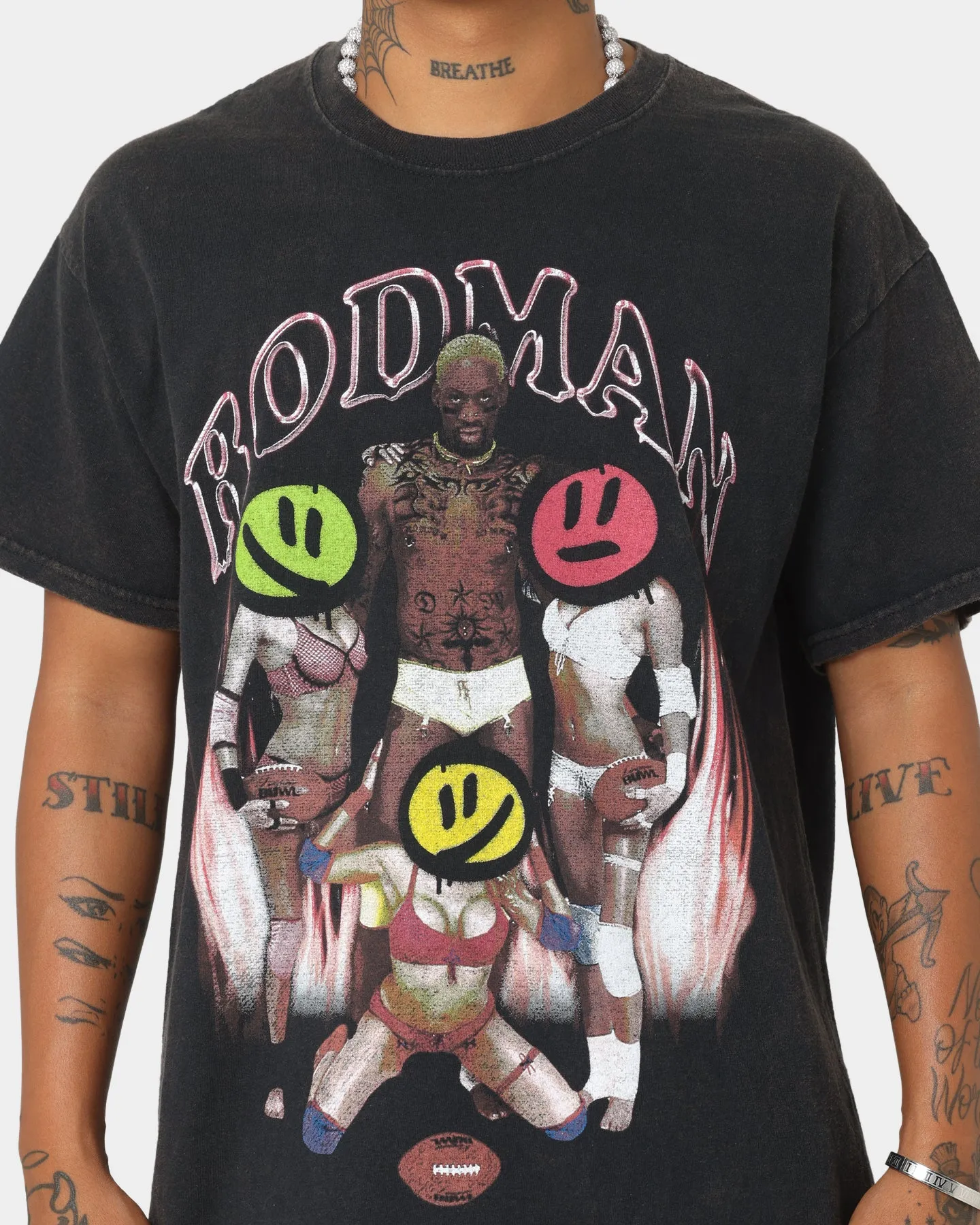 Cozy Design Rodman Brand Partyboy Vintage T-Shirt Black Wash