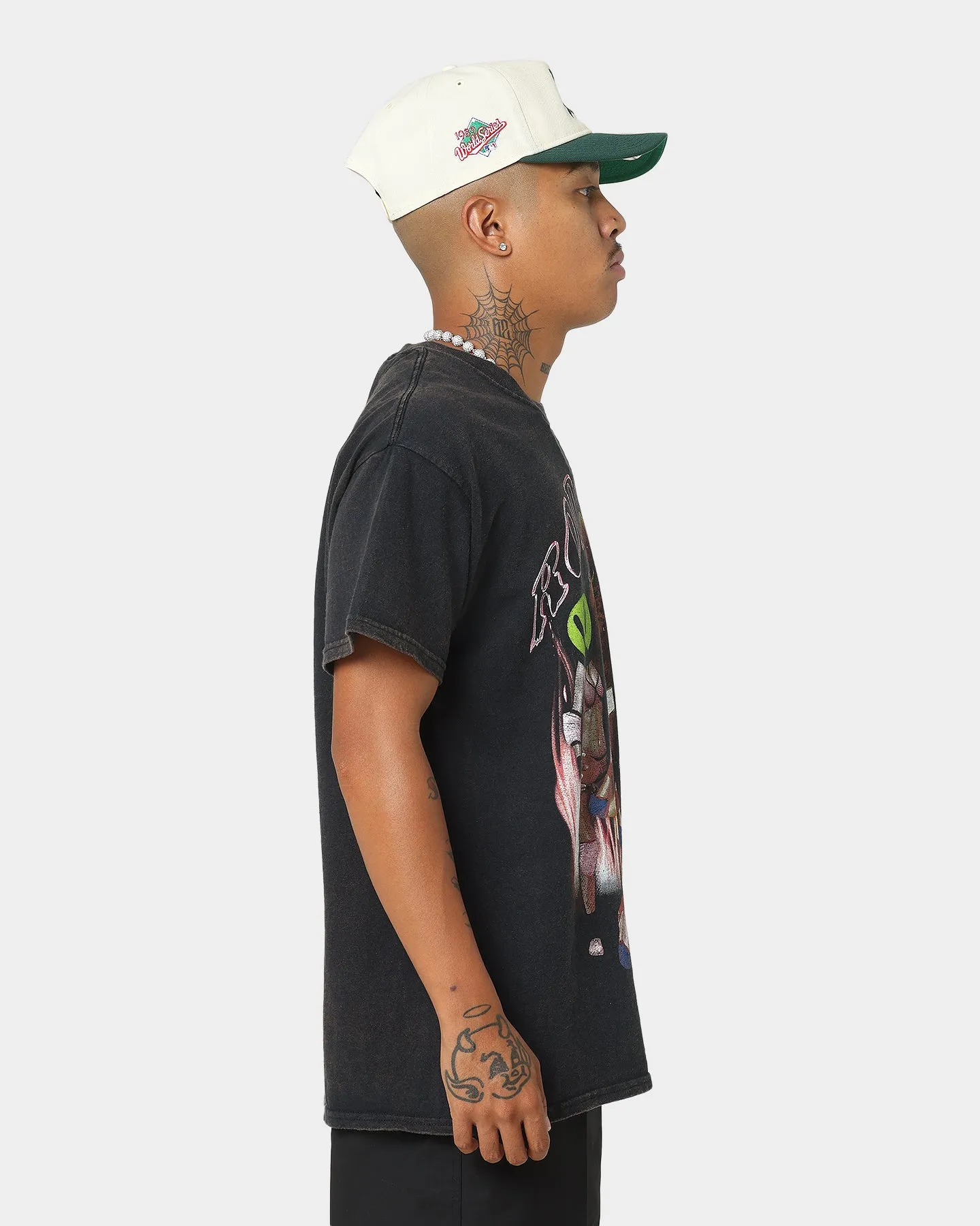 Rodman Brand Partyboy Vintage T-Shirt Black Wash Casual Layers Modern Outfit