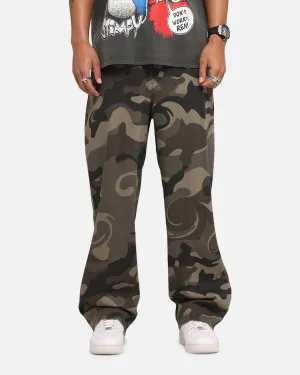 XXIII Washed Camo Pants Camo QuickDrying Fiber ReflectiveTrimDetails