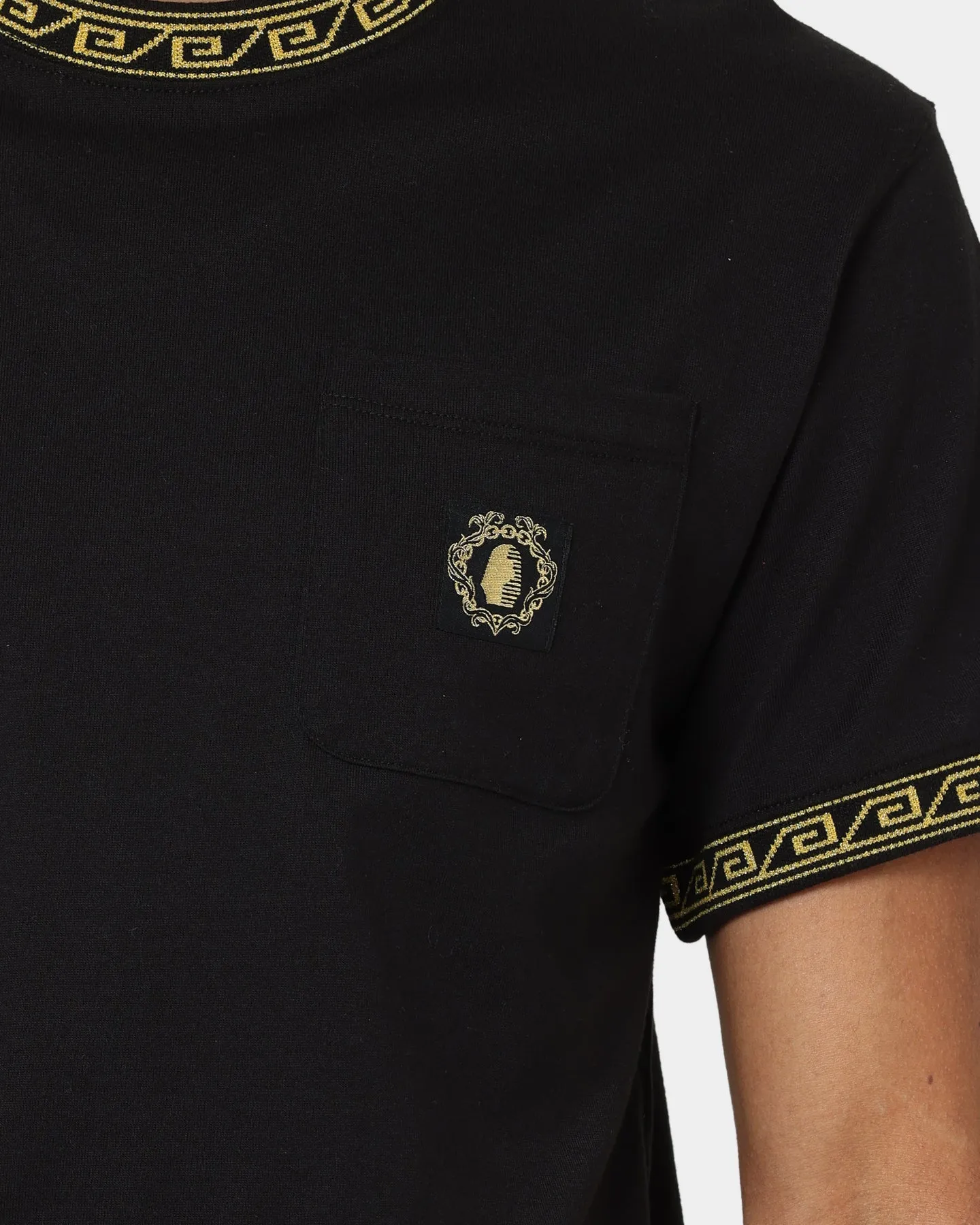 Sporty Fashion Last Kings Territorial Rib Short Sleeve T-Shirt Black