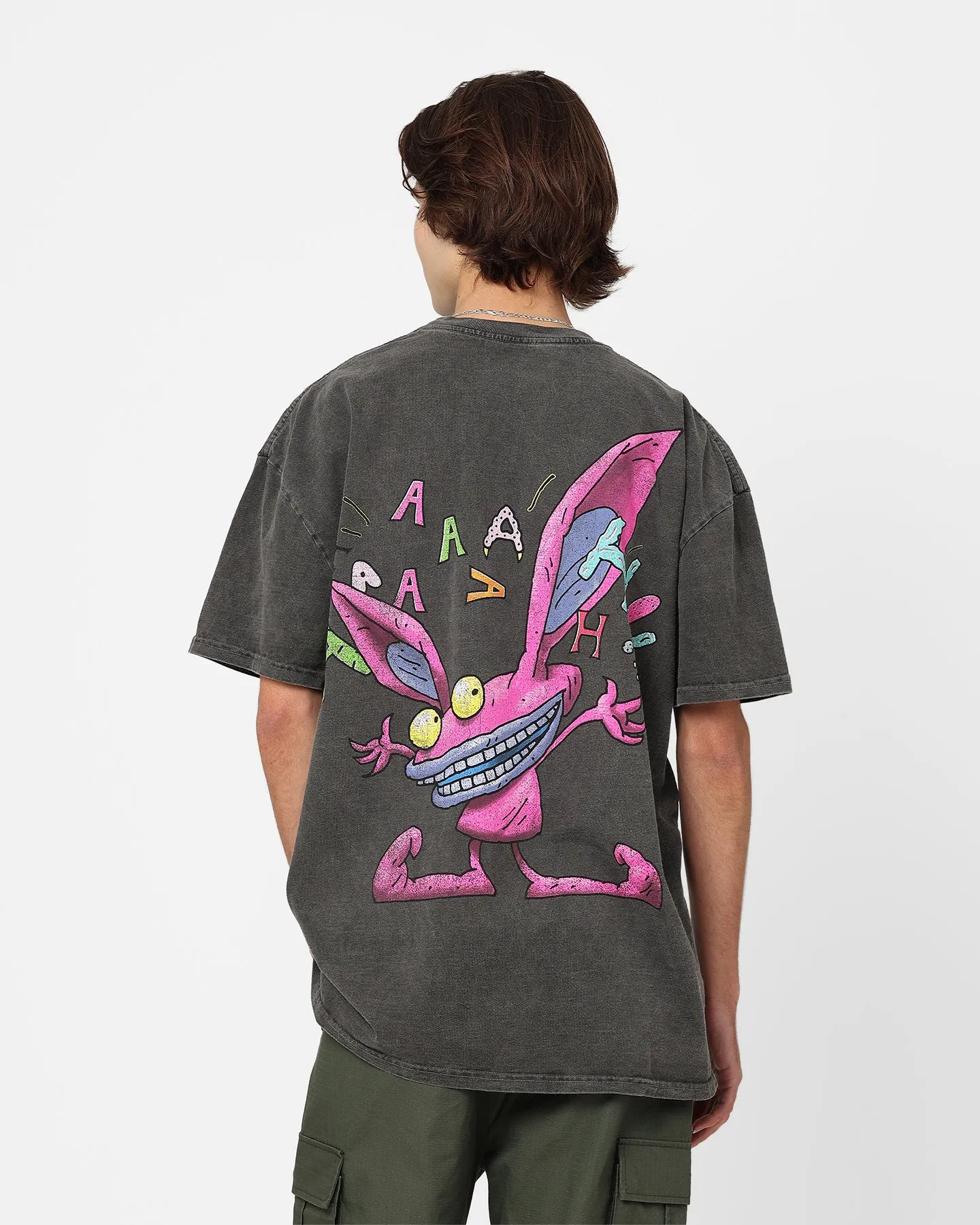 American Thrift x Aaahh!!! Real Monsters Monsters Heavyweight Vintage T-Shirt Black Wash Regular fit normality