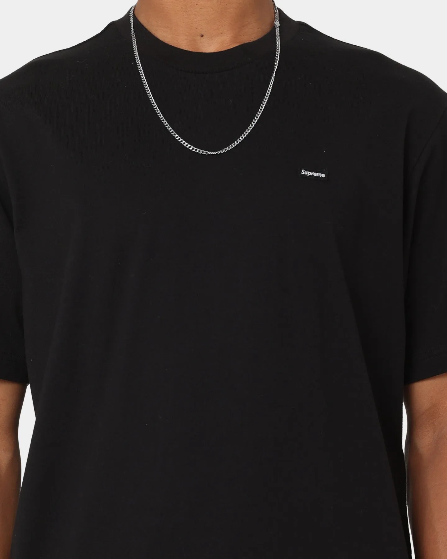 Supreme Small Box T-Shirt Black Trendy Design Drip Dry Fabric